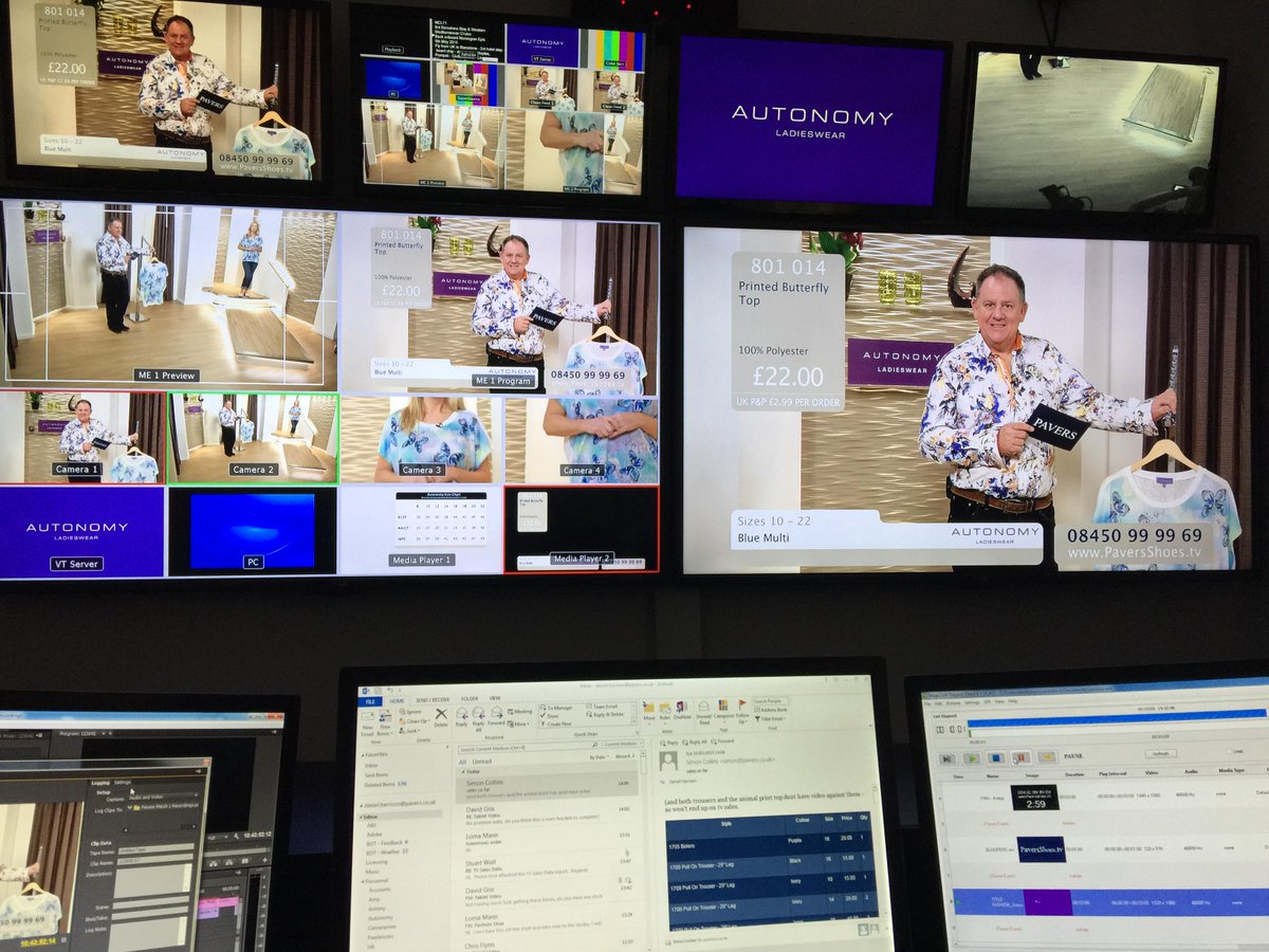 YorkTVStudio's tweet photo. It's been a busy week at the studio with fashion guru to the stars @JohnnyScotty presenting for @PaversShoes Sky 669! http://t.co/ZQ0LGi2dCp