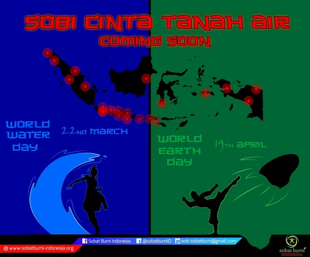 SOBI Cinta Tanah '&amp;' Air. 
belajar, bergerak, berbagi bersama untuk aksi nyata #AksiSobi
<a href="/SobatBumiID/">Sobat Bumi Indonesia</a> <a href="/PertaminaFound/">Pertamina Foundation</a>