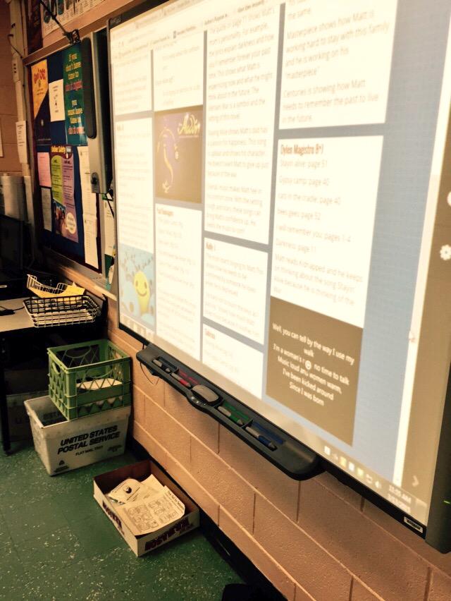 Mrs_LSauter's tweet photo. Ss using @padlet to explore musical references, connections to character traits & other music lyrics! #BMSDLD http://t.co/aNQhiVaaEY