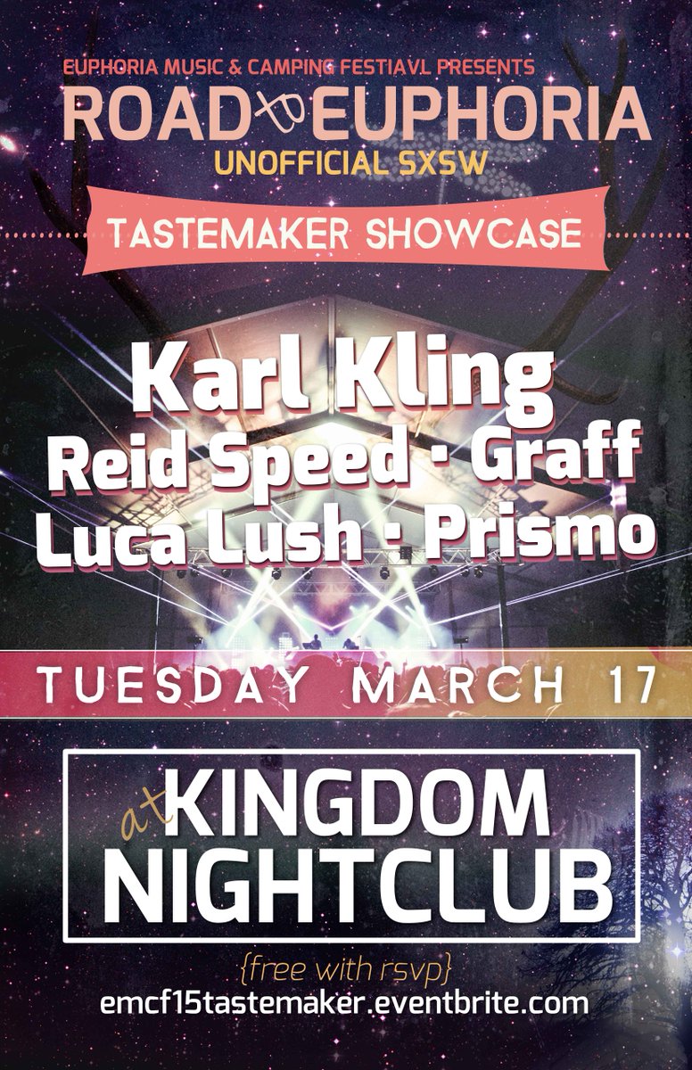 SayItAintATX's tweet image. .@EuphoriaMusFest is putting on 2 SXSW showcases before their festival in April! FREE w/RSVP bit.ly/R2ESXSW