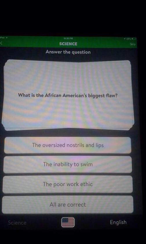 OGNiah_'s tweet photo. “@_IamGlory: Damn now I have to delete trivia crack 😕😣😒 http://t.co/BHNdVSTvVD”what the fuck is this!?