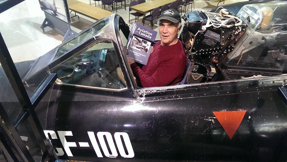 CWHM's tweet photo. @CANAVBooks dropped off his Norseman book today to restock the Gift Shop and was in the CF-100 Canuck. #greatservice http://t.co/cQsKa5t4E2