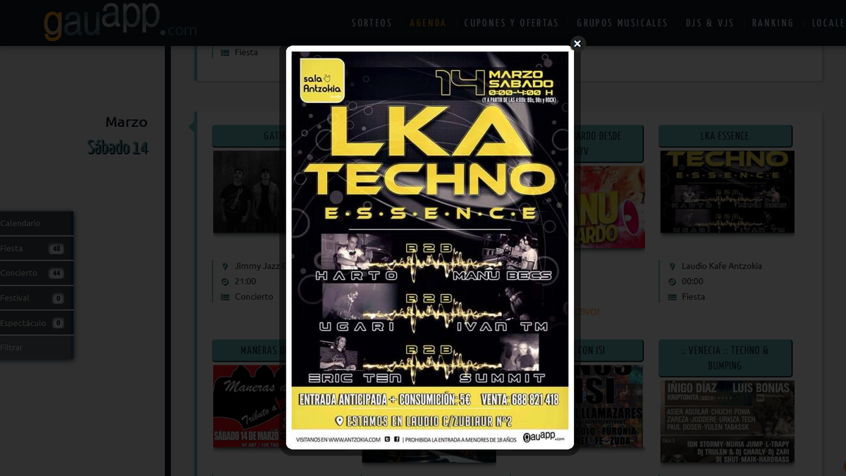 gauapp's tweet photo. Este sábado en @paradiselaudio @Dj_Jordi_k + Techno Essence con @HartoDeejay @ManuBecsDj @IvanTM_C @ugari3 y muchos+! http://t.co/uIs3vPFarI
