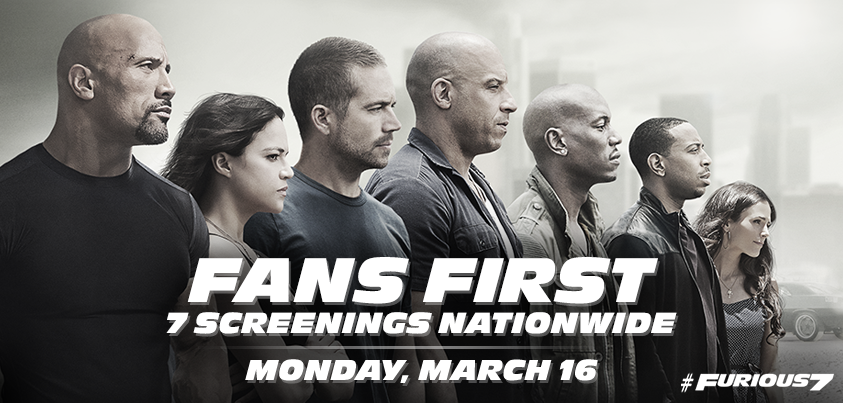 Be the first to see #Furious7! We’re hosting 7 screenings nationwide on March 16! RSVP here: unvrs.al/F7FanFirst