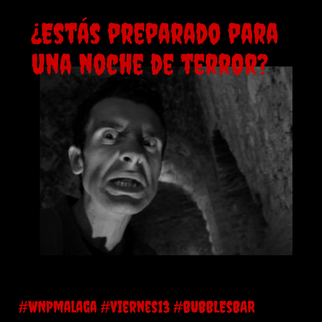WhyNottheParty's tweet photo. ¿Quieres una noche de terror? #Viernes13 en @barbubbles!!  Las 100 primeras entradas a 6€+regalo!! #FiestaLight http://t.co/RFSbRlbHaU
