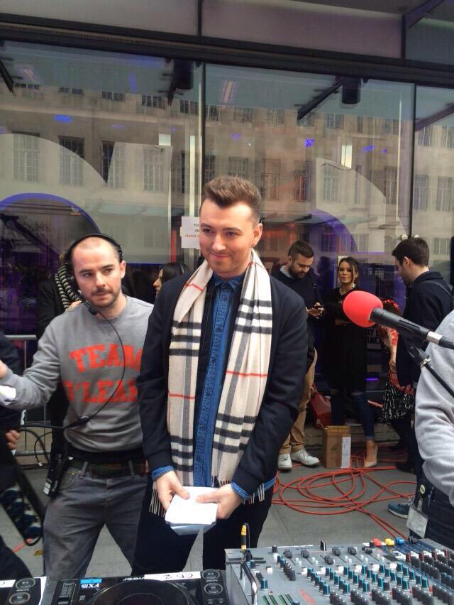 samsmithusa's tweet image. The beautiful Sam Smith DJ'ing for @radioleary #dancingdermot today! #1