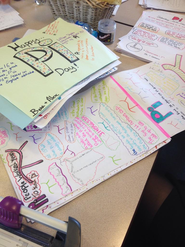 some pi day activities today #pidayofthecentury