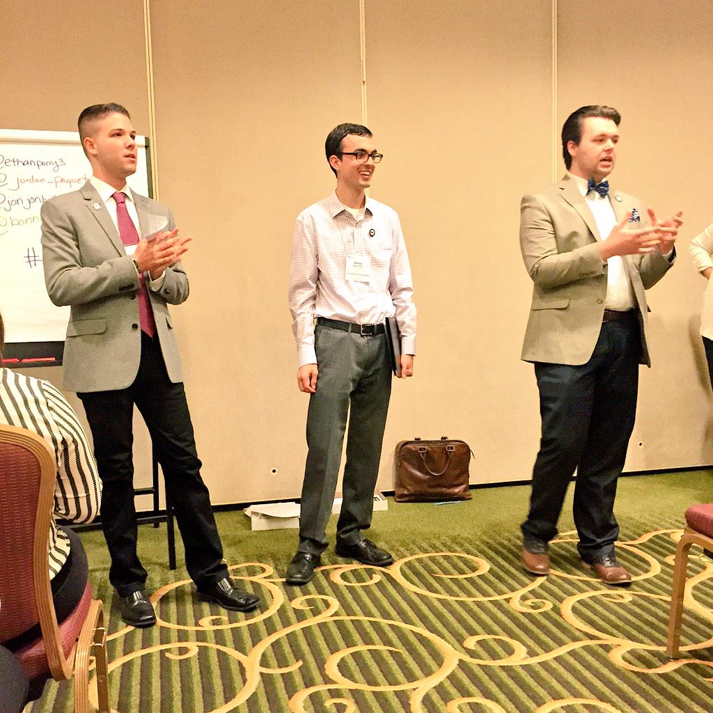 CatiaSabak's tweet photo. A few handsome gentlemen of @PRSSANational, everyone! 👔 @JonJonHill @Jordan_Paquet @EthanParry3 #PRSSANA http://t.co/FBCoDhx7BU