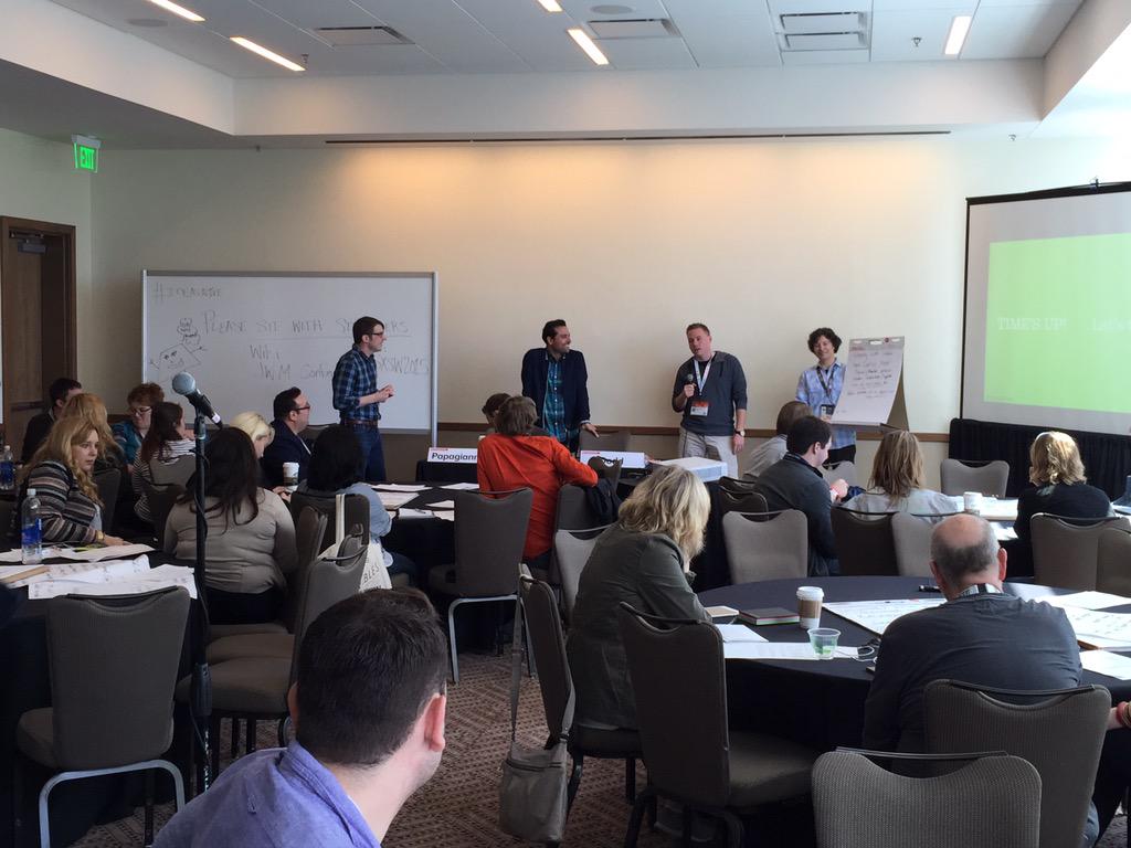 Kevin's #winningwithwaffles in this Keeping Ideas Alive workshop. Go Kevin! #SXSW @wunderman @WundermanDC