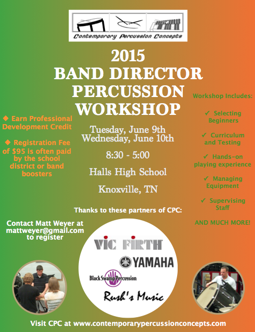 CPC_Perc's tweet photo. Tell your friends and spread the word!  Specifically for non-percussionist band directors! @cndrumclub http://t.co/3uikbbqInc