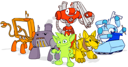 yordiverkroost's tweet image. De onderdelen van een #framework visualiseren met behulp van cartoon-figuurtjes #DesignDoneRight #TinkerPop