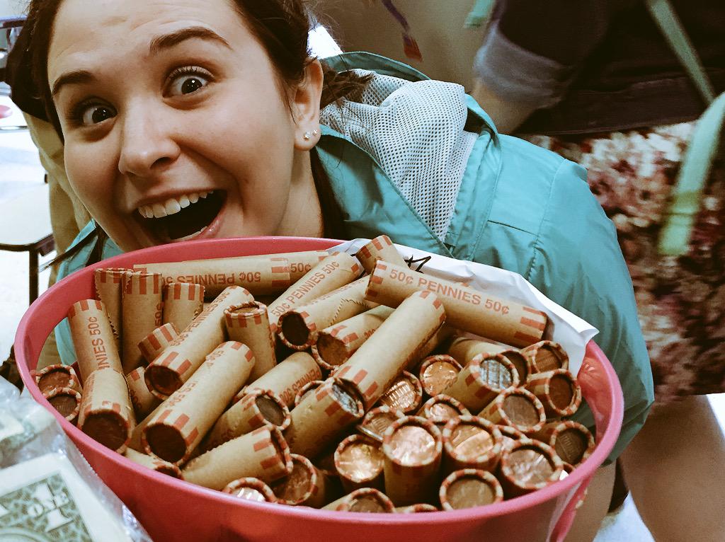 ShannonForest's tweet image. Shannon Forest would like to apologize to all local banks for not having any pennies left! #PennyWars #HungerProject