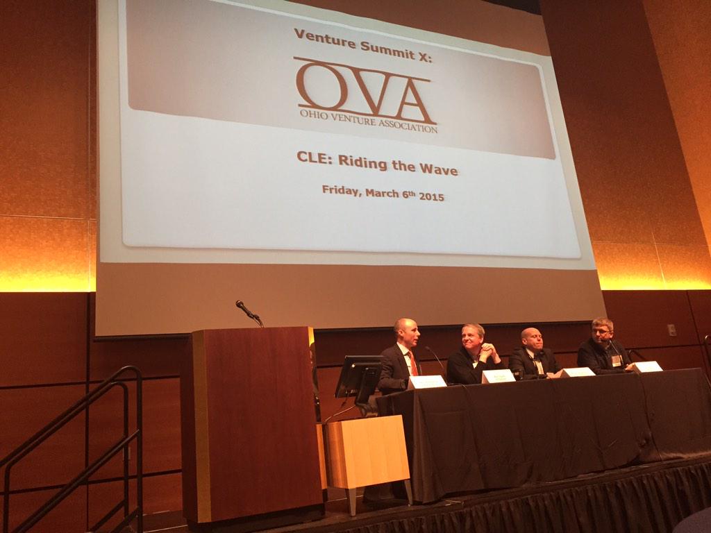 JeShaune's tweet photo. Checking into Ohio Venture #OVASummitx ... Panel now moderated by @danmoulthrop w/@raytleach @richeypipes @chrisseper http://t.co/k6OzWsxpml