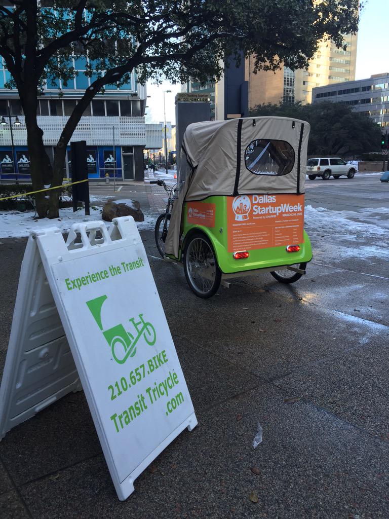TransitTricycle's tweet photo. We will be in the streets all day for #DSW15 giving $2 one way rides!
#ExperienceTheTransit http://t.co/PaSwIIUPVp
