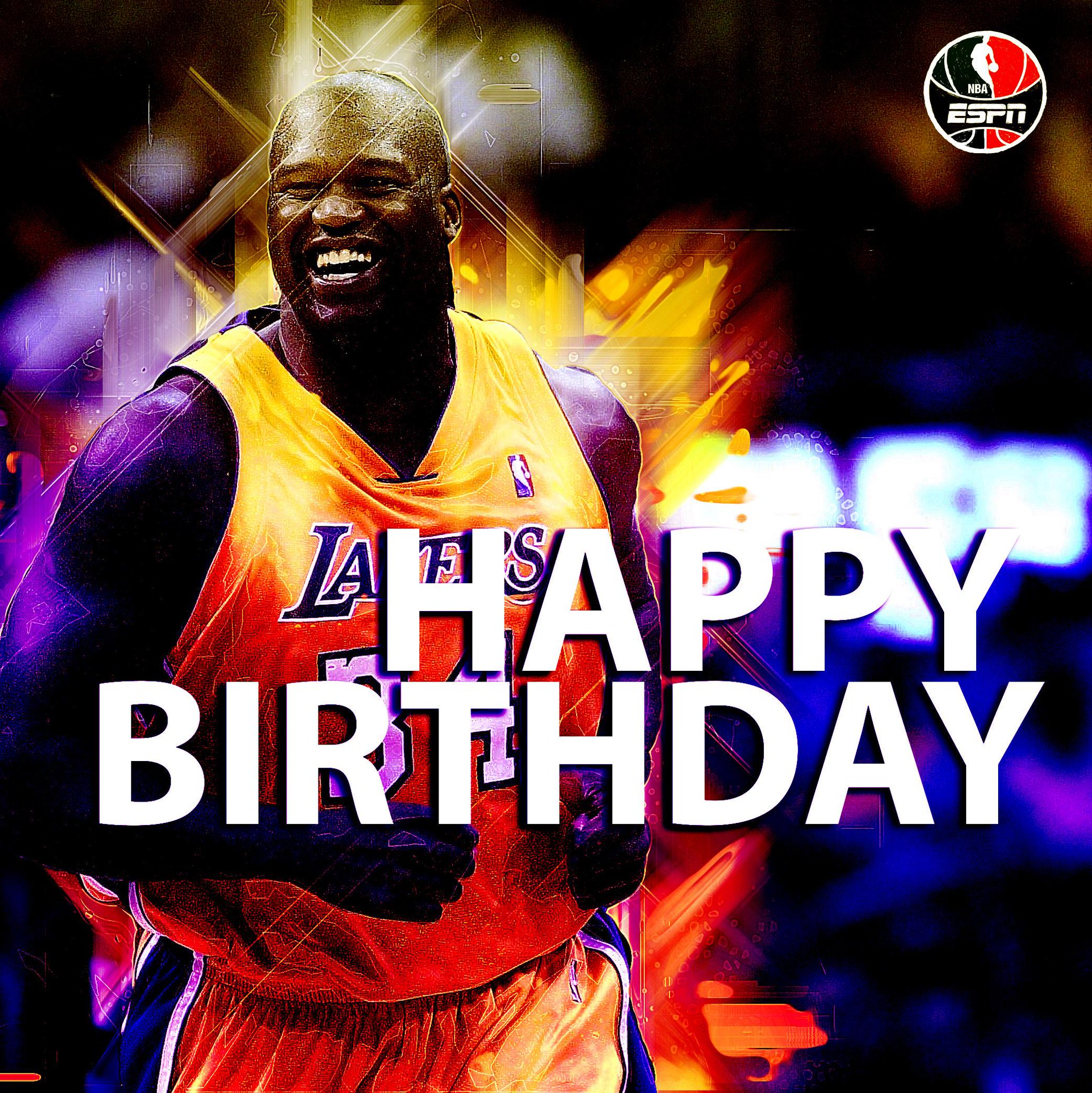   Help us send a BIG birthday shout out to the big fella Happy Birthday Shaquille O Neal!