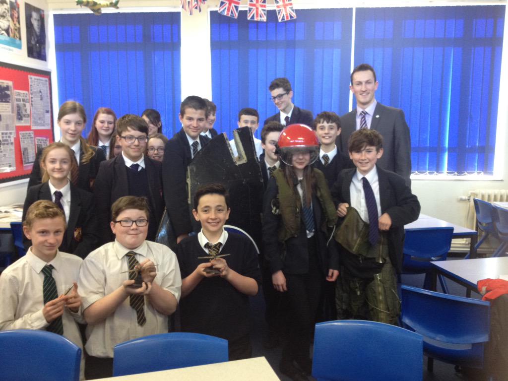 8B enjoying handling artefacts in lesson today