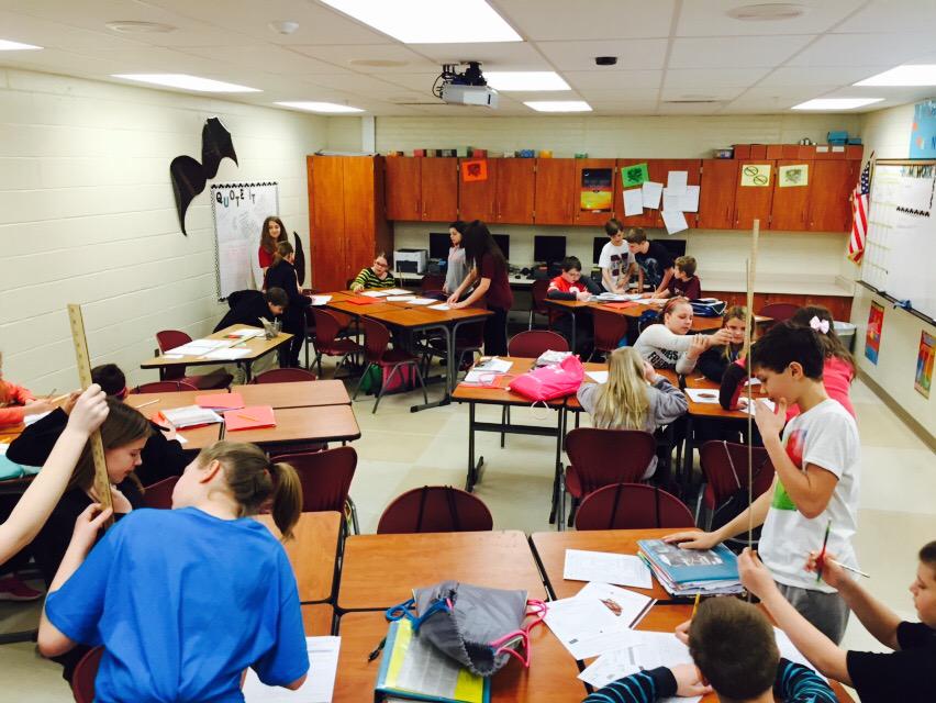 Pencil bouncers- collecting data by doing the classic pencil drop :) <a href="/wilson_middle/">Wilson Middle School</a> <a href="/Newark_Schools/">Newark City Schools</a>