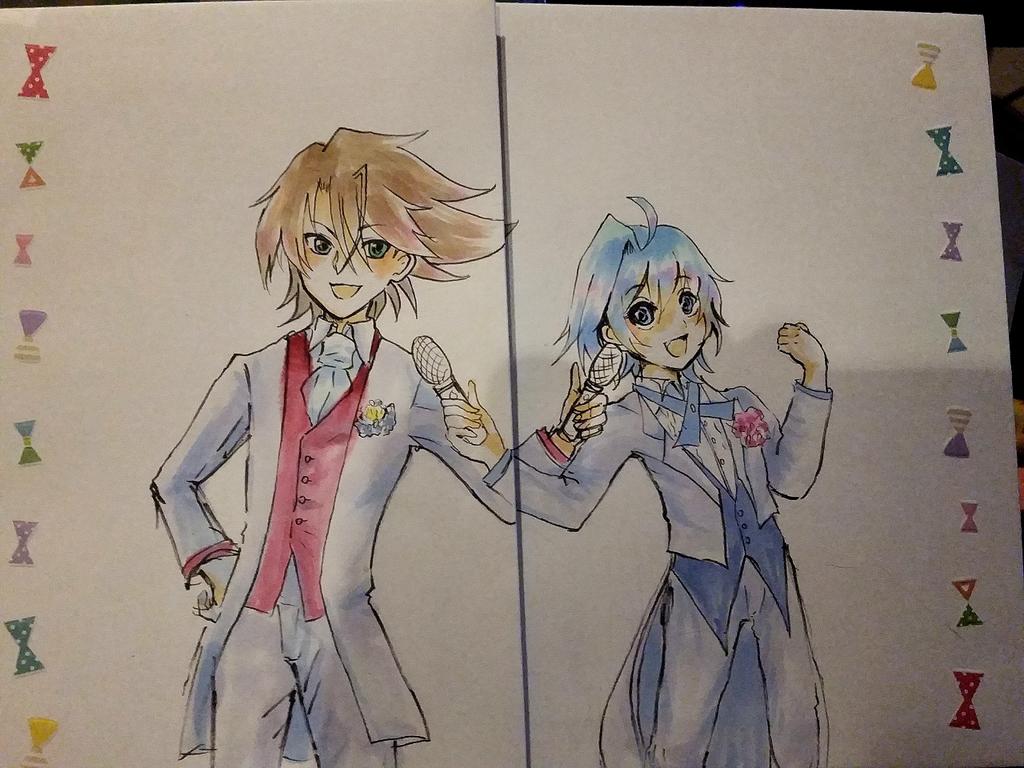 お手紙作成中。もっと塗り込む予定だけどくどくなりそう 