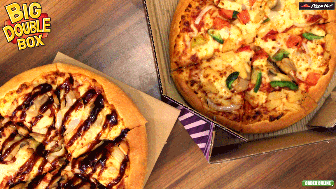 pizzahutmsia's tweet photo. Have 2 Regular Pan Pizzas delivered 2 ur doorstep when u order #BigDoubleBox for RM30! Comes w 2 FREE soups :) http://t.co/G3krVBYbql