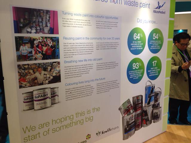 NewlifePaints's tweet photo. Look at our mention on the @DuluxTrade stand at #ecobuild2015 working with @Comm_RePaint #connectfriday http://t.co/dthMZrZFht