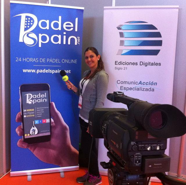 ana_toro_perez's tweet photo. Hoy @PadelSpain entrevistamos desde #padelproshow #pabellondecristal #casadecampo #madrid #deporteyempresa http://t.co/n5cnle1W8l