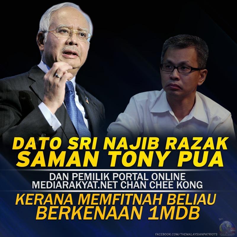 NathanMPV's tweet photo. PM DATO SRI @NajibRazak SAMAN TONY PUA... http://t.co/UAgwwIWUF6 @hishamchaq