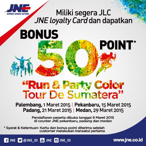 JNE_ID's tweet photo. Pekanbaru, bersiaplah berwarna-warni bersama JLC dalam #JLCSumateraColorRun http://t.co/nu1ttpIeL9