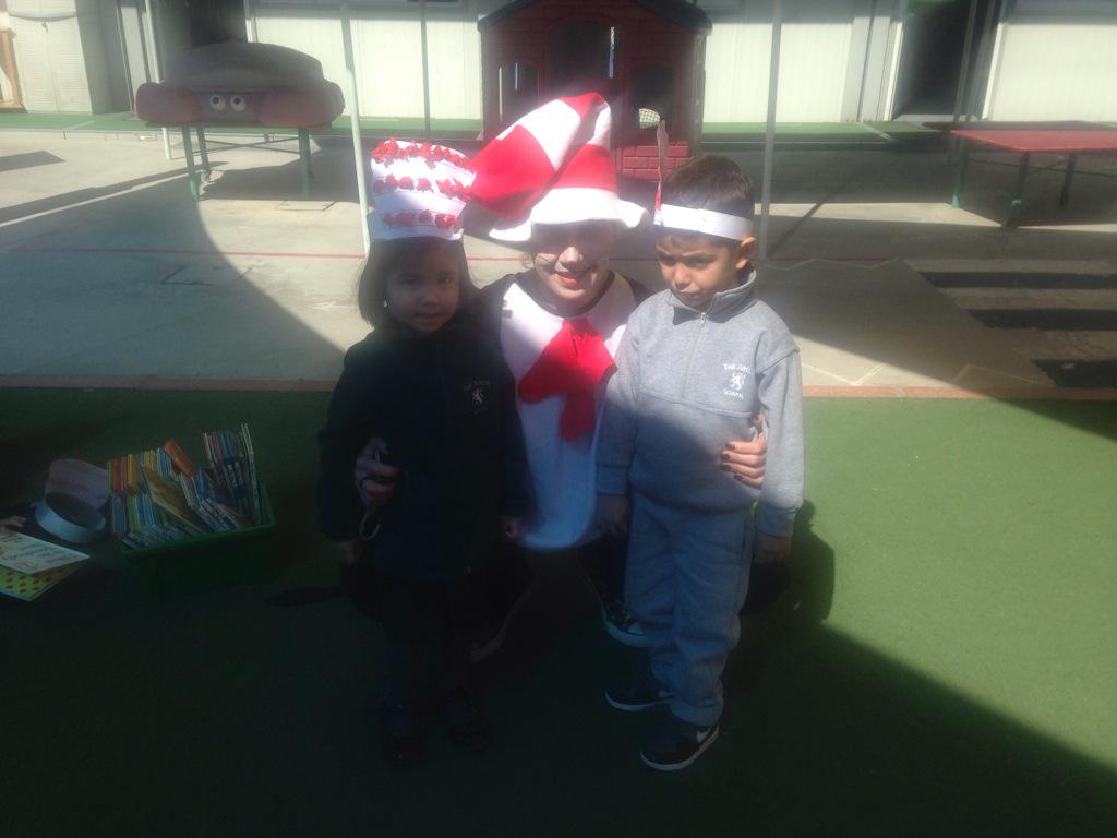 DeborahDuncan13's tweet photo. Lovely end to literacy week with our hat parades. Mrs Xenophontos makes a lovely Cat in the Hat! http://t.co/6HOvd0S6oc