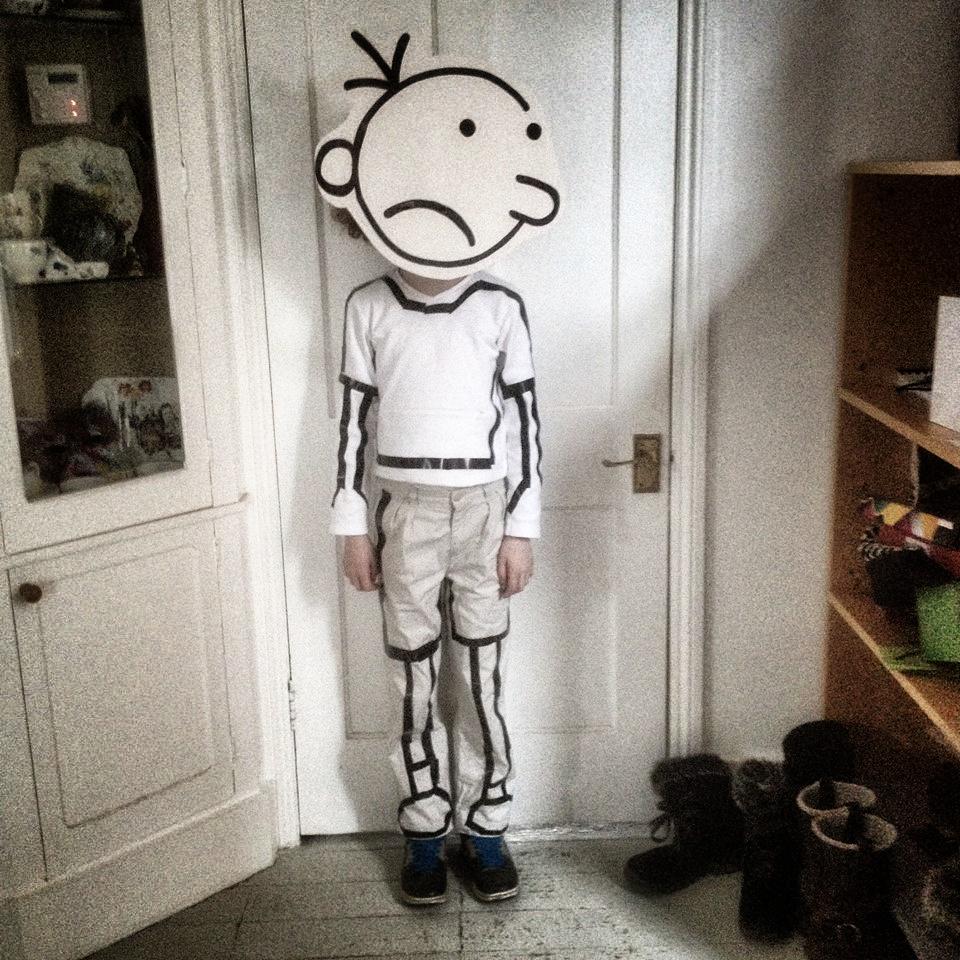 jamesroyclarke's tweet image. My super creative wife turns daughter into #TheWimpyKid for #WorldBookDay