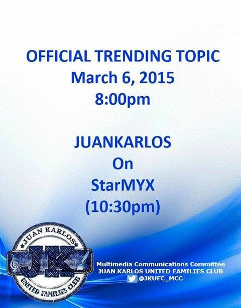 juankarlosfam_'s tweet photo. OFFICIAL TRENDING TOPIC FOR MARCH 6, 2015. Powertweet starts at 8PM.

JUANKARLOS On StarMYX http://t.co/3nJYHYMTPv