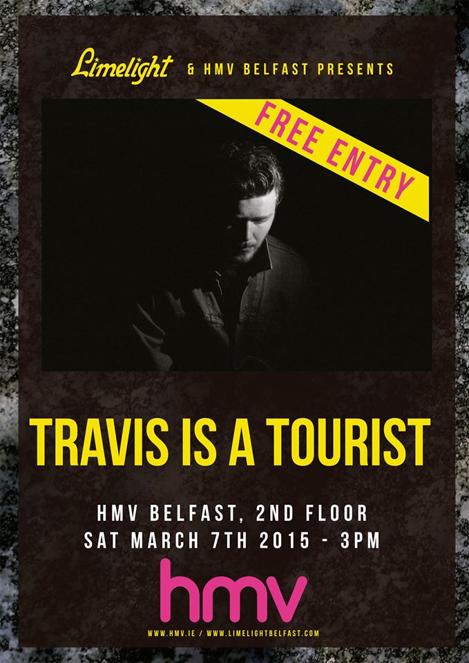 At 3pm tomorrow we continue our series of in-store performances <a href="/hmvBelfast/">hmv Belfast</a> ​w/ Travis Is A Tourist​!