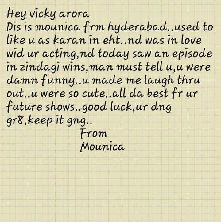 vickyarora86's tweet photo. #eht #ekhasinathi #karanbasu #vickyarora #ehtforever #zindagiwins @StarPlus @bindasstv Thank you so much :) http://t.co/17UNHkhSxs