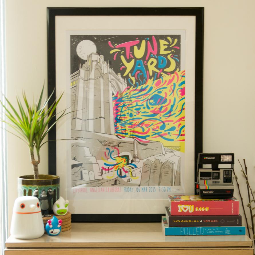 scott_duffey's tweet photo. New poster for @tuneyards gig tonight at the Liverpool Anglican cathedral. Cannot wait for this, going to be killer! http://t.co/dMOJTdX0Bx