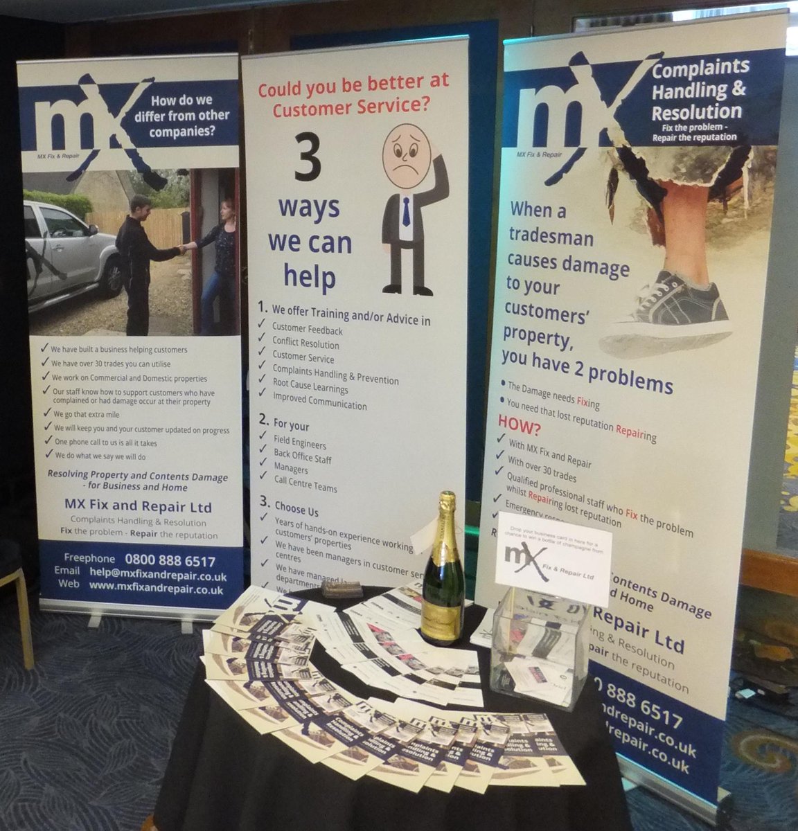 MXFixandRepair's tweet photo. our stand at the #ics conference this week. #customerservice #complaints #badservice #tradesman we can #help http://t.co/ohcRZeOJHS