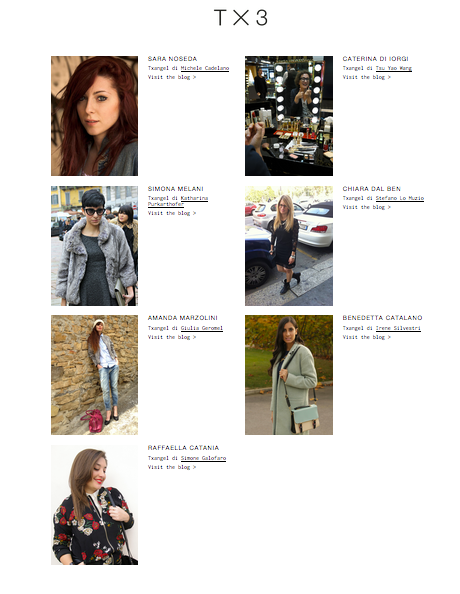 TX3fashion's tweet photo. Buon week end a tutte le donne... In particolare alle nostre #TXAngel @SaraTogaNoseda @Caterinadiiorgi @simonamelani http://t.co/yRAw3xoySf