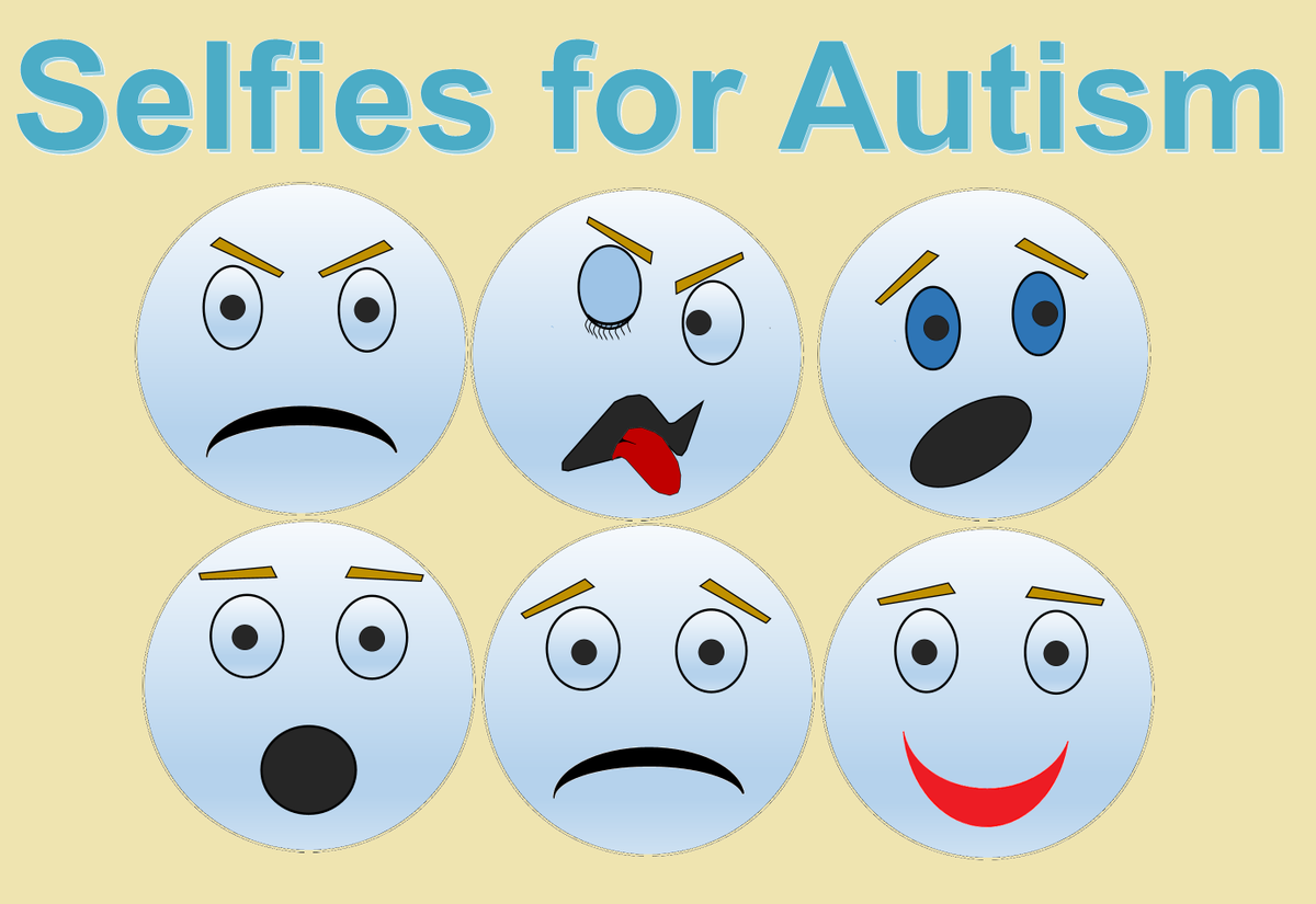 AutismHART's tweet image. Send me pics of you for an Autism Game! Take selfies with different emotions #selfiesforautism #emotionalselfies