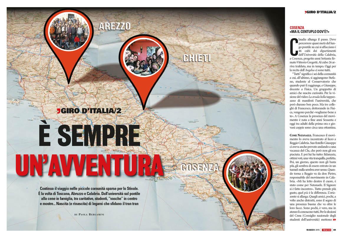 Tracce_it's tweet photo. #TracceMarzo Continua il viaggio nelle piccole comunità di #CL #Arezzo #Chieti #Cosenza http://t.co/VAf1Oj0TVe