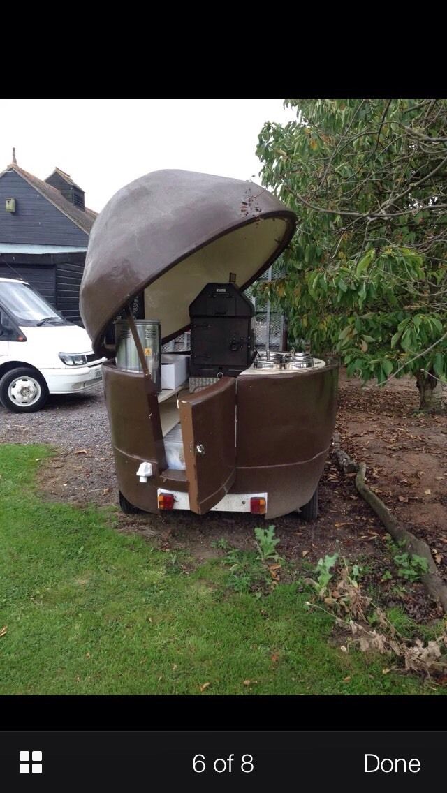 DogTownLondon's tweet photo. Street food vehicle for sale... I think it's supposed to be a potato.. #lookslikeaturd http://t.co/PsDd7Nfxkr