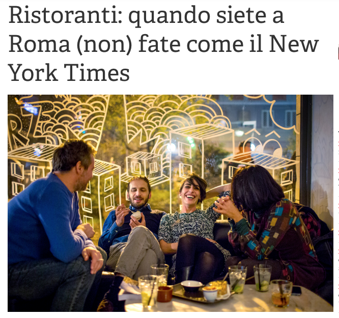 dissapore's tweet photo. Caro @nytimes ci si va insieme a Roma next time?http://t.co/tSmQJQeYP0 @tavoleromane  @pecoraneraed #dottoreee http://t.co/myvAgTwAXv