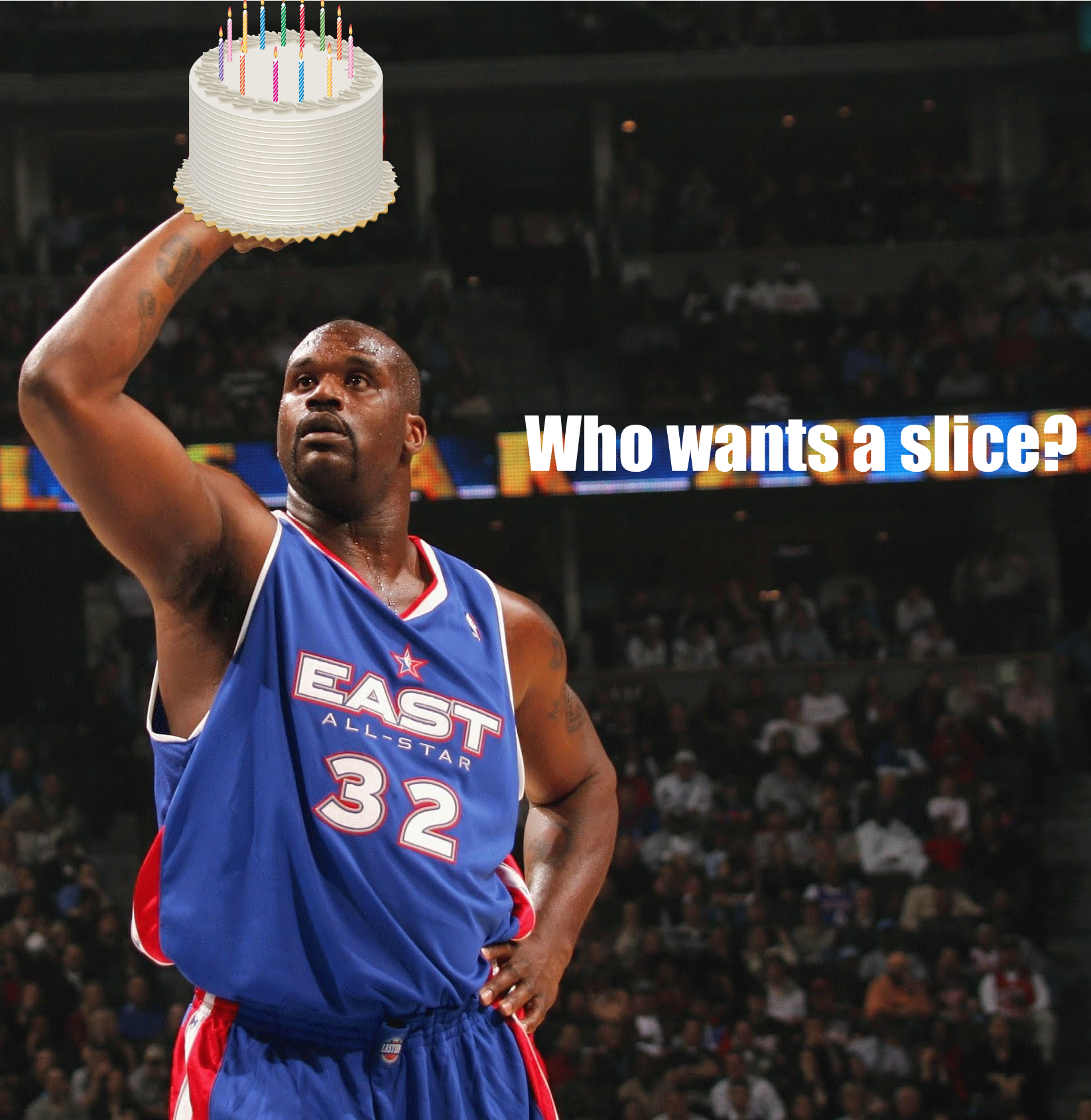 Shaquille O Neal is driving it up the court to 43! Happy Birthday 