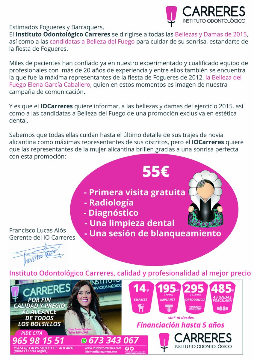 Suerte en la presentaciones desde <a href="/IOCarreres/">Instituto Carreres</a> <a href="/FogueraRambla/">Foguera Rambla</a> <a href="/SanBlasAlto/">F. San Blas Alto</a> #fogueres #promobellezasblanqueamiento