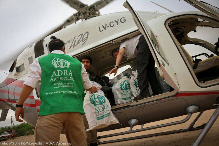 Se asistió via aérea a más de 130 familias del Chaco Salteño por el desborde del río Bermejo. goo.gl/LgbLhh
