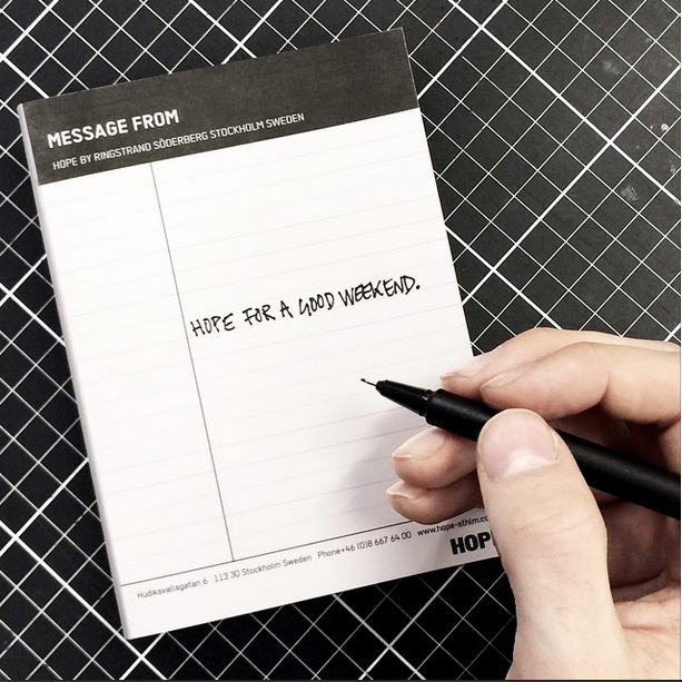 Greetings from Hope HQ. #hopesthlm