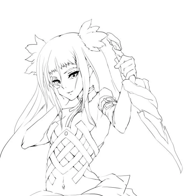キュベレーは今まで何度も描いたけどやっぱり腹部が一番面倒くさい 