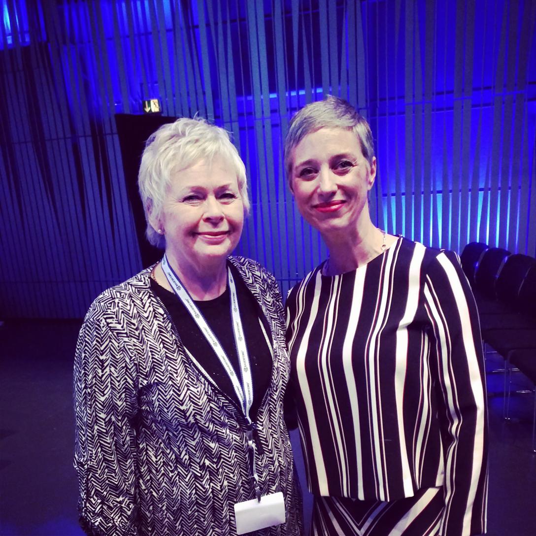 Emma Stokes og Sigrun at Icel.pts day.<a href="/ekstokes/">Dr. Emma Stokes</a> @UnnurPtursdttir