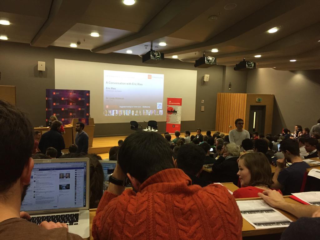 At LSE hearing from @ericries on #leanstartup #lsestartup http://t.co/jpm1ZzbOrG