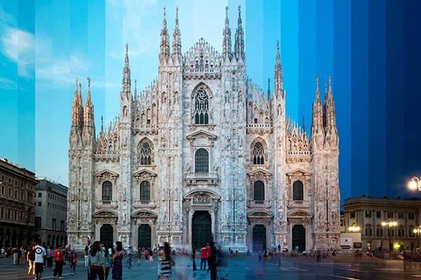 HOKNetwork's tweet image. Richard Silver&apos;s stunning photo series slices landmarks through night + day bit.ly/1Kyqp1G via @architectmag