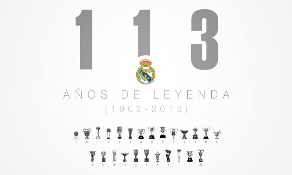 un1trois's tweet photo. 6 Mars : jour de mon anniversaire mais surtout celui du Real Madrid... 113 ans. #HalaMadrid 113 ans !!! #113Clan 😊 http://t.co/RJQXaGdwRE