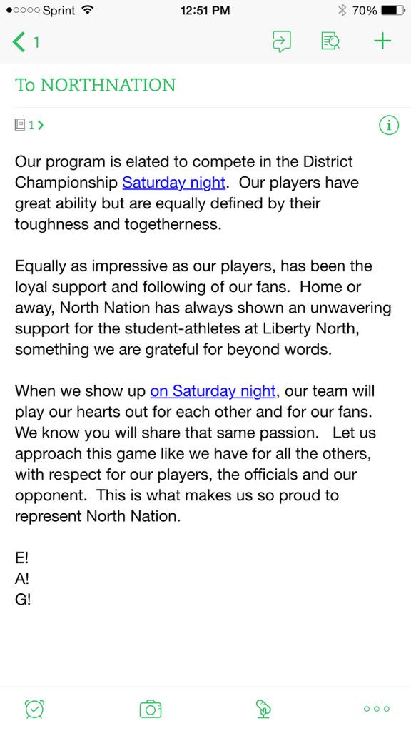 A message to #NORTHNATION