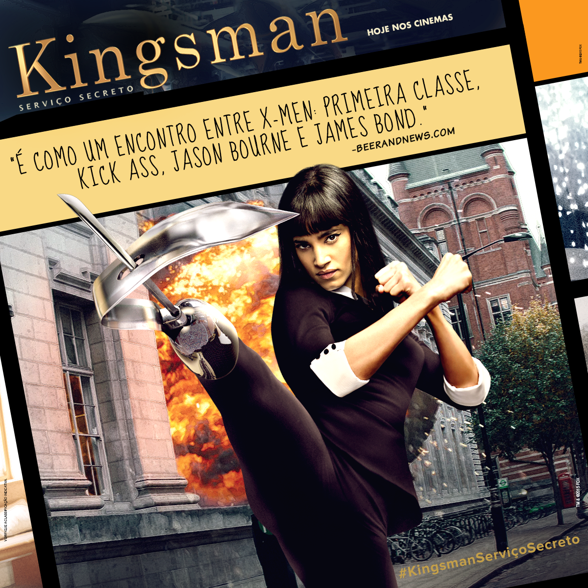 20thcenturyBR's tweet image. Sim, estamos em boa companhia! #KingsmanServiçoSecreto, hoje nos cinemas. ow.ly/i/8SKWl